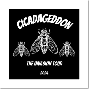 Cicadageddon Invasion Tour 2024 funny cicada Posters and Art